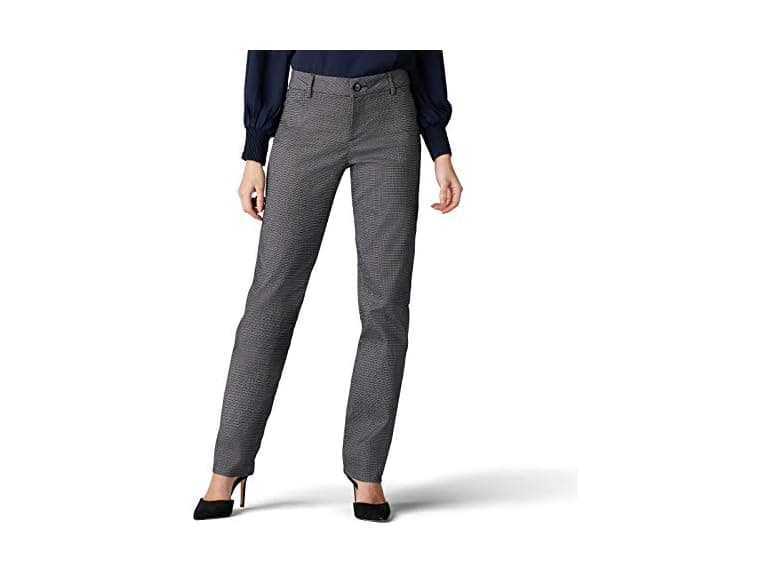 Lee Women (16) Wrinkle Free Relaxed Straight Pant - Image 1