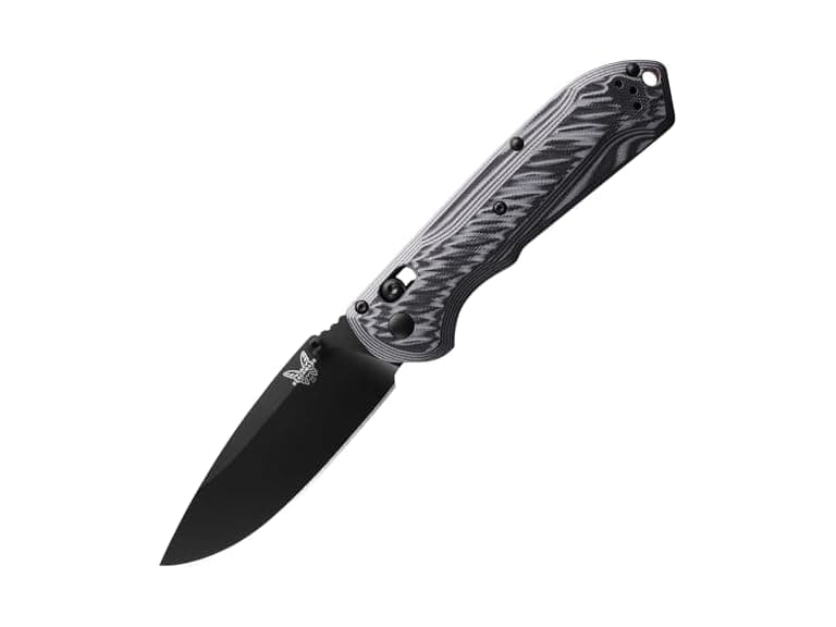 Benchmade - Freek Outdoor EDC Knife, Drop-Point Blade with Gray/Black G10 Handle (560BK-1) (Open Box) - Image 1