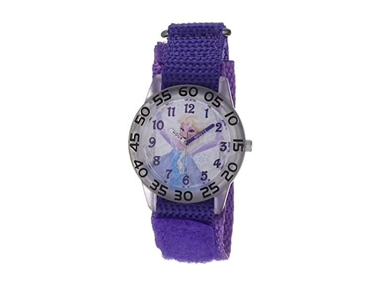 Disney Frozen Elsa Watch Kids 3-5 Purple Strap - Image 1