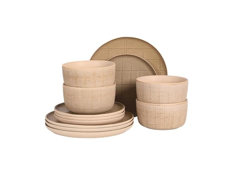Gisbon Elite Butterwick 12 Piece Plates and Bowls Set - Image 1