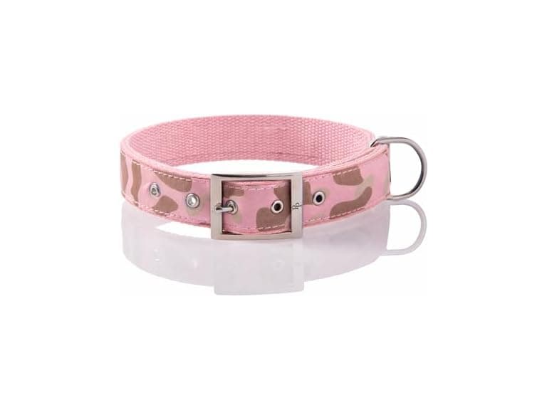 Remy II - The Recycled Ribbon Collar, Pink Camo - Image 1