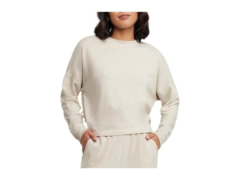 Hanes Women (XS) Originals Fleece Crop Sweatshirt - Image 1