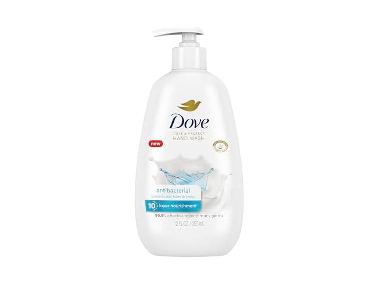 Dove Care and Protect Antibacterial Hand Wash 12oz - Image 1