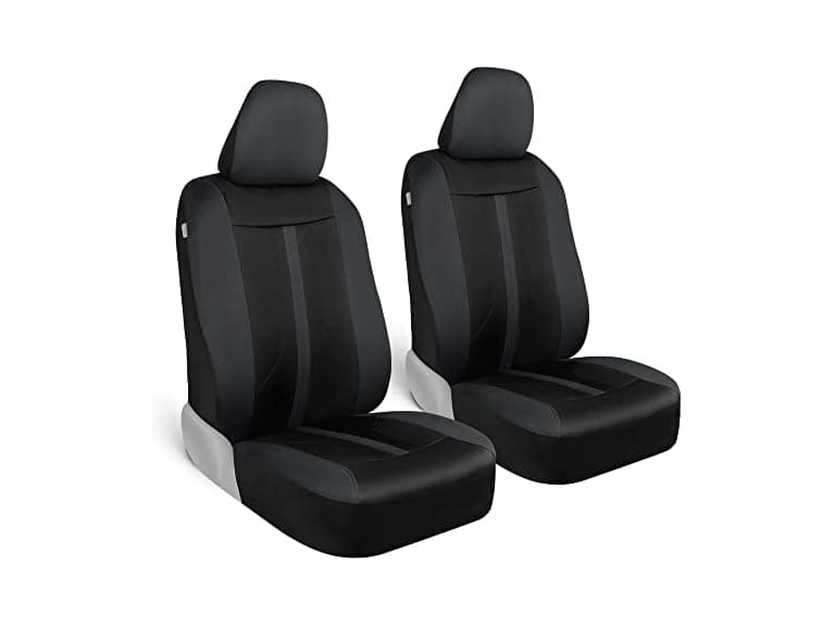 Motor Trend Gray Cloth Car Seat Covers for Front Seats - Image 1
