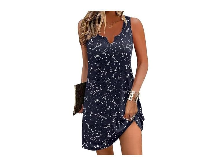 Ekouaer (S) Tank Nightdress Constellation - Image 1
