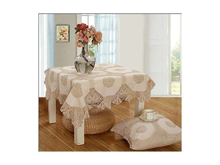 OctoRose 100% Cotton Crochet Pattern Beige - Image 1
