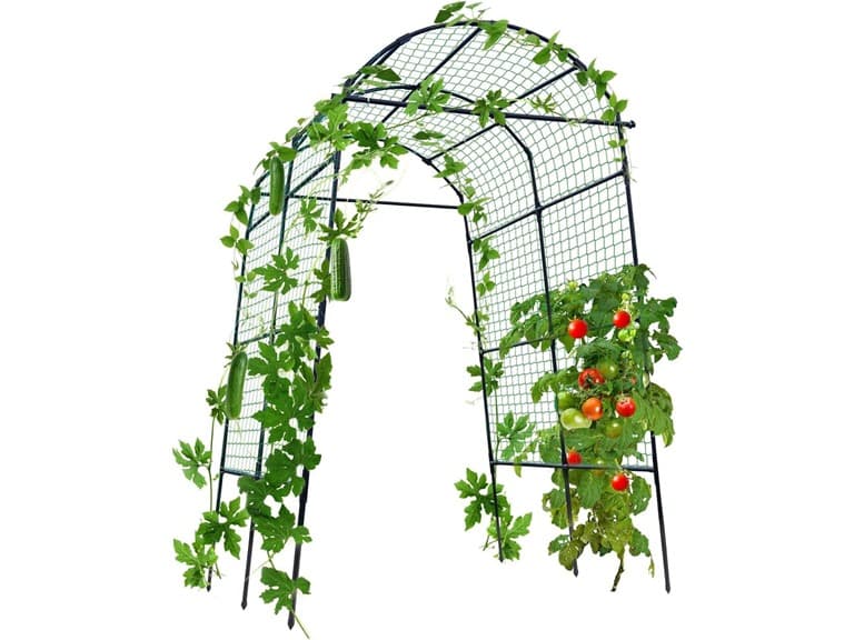 FOLLOOK Garden Arch Trellis, 7.8ft - Image 1