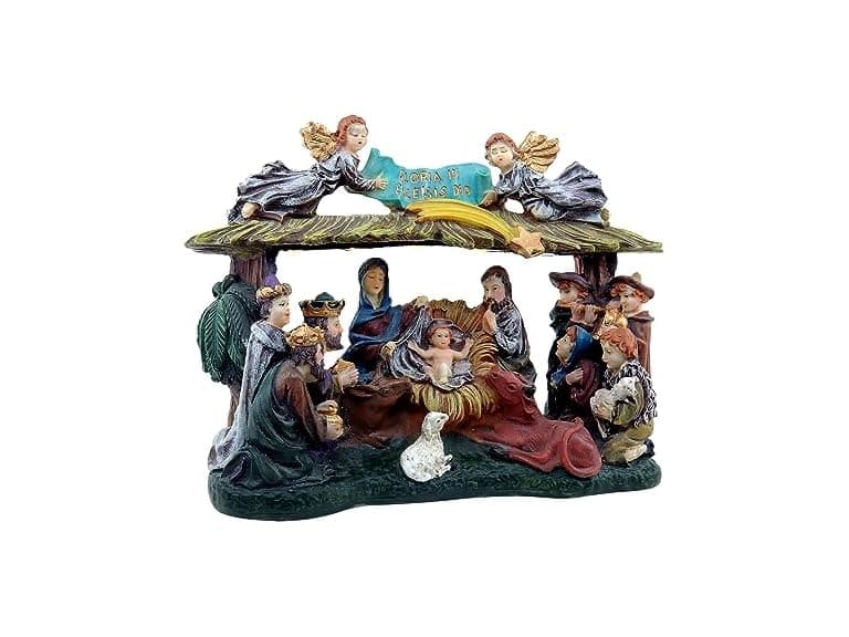 Lighted Christmas Village Nativity Scene - Image 1