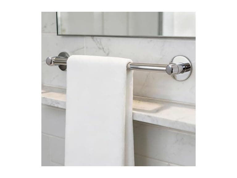 HIGHCRAFT 24 Inch Towel Bar, Chrome Plated - Image 1