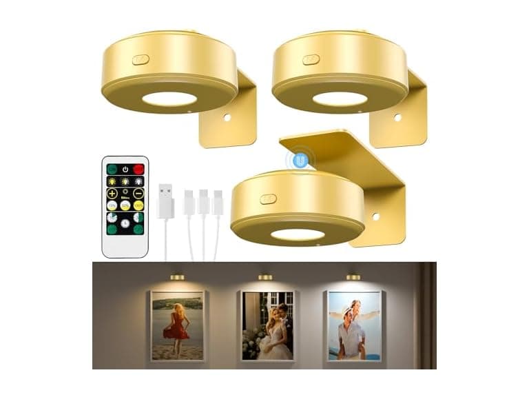Lightbiz Picture Light Gold 3 Pcs - Image 1