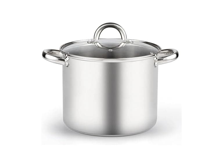 Cook N Home Basics 8 Quart Stainless Steel Stock Pot with Lid - Image 1