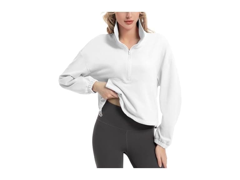Fkeep Women Quarter Zip Pullover Women Pullover - Image 1
