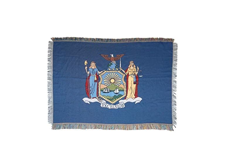 New York State Flag Tapestry Blanket - Image 1