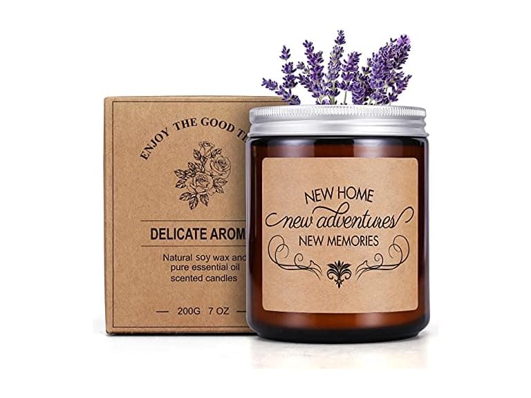 Lavender Scented Candle Housewarming Gift - Image 1