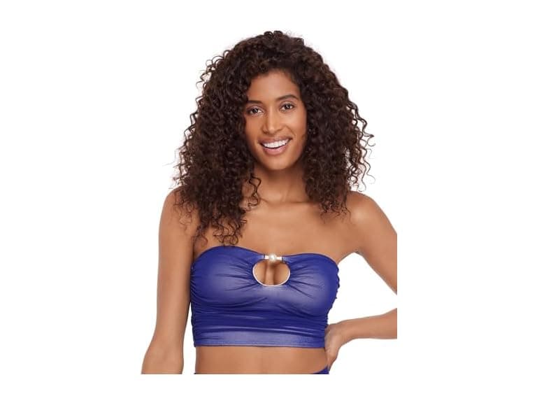 Steve Madden Women Keyhole Strapless Swim Tube Top - Image 1
