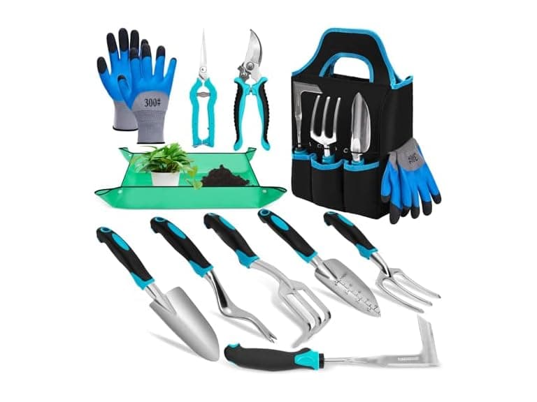 11-Piece Stainless Steel Garden Tool Set - Image 1