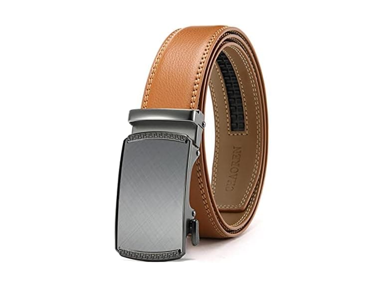 Chaoren Men 35mm Belt Leather Ratchet Belt - Image 1