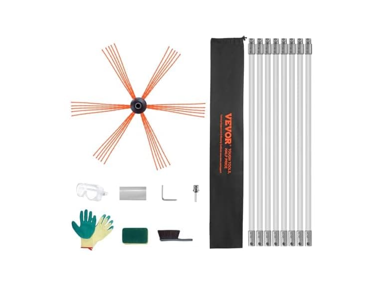 26 Feet Chimney Sweep Kit, w/ 8Reinforced Nylon - Image 1