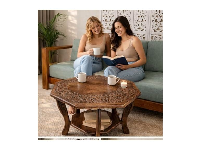 Rattan Coffee Table - Image 1