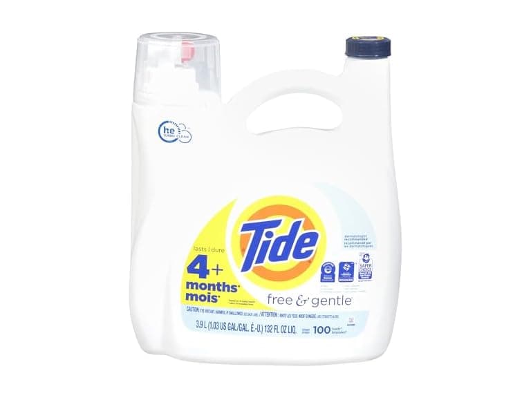 Tide Free and Gentle Laundry Detergent 132oz - Image 1