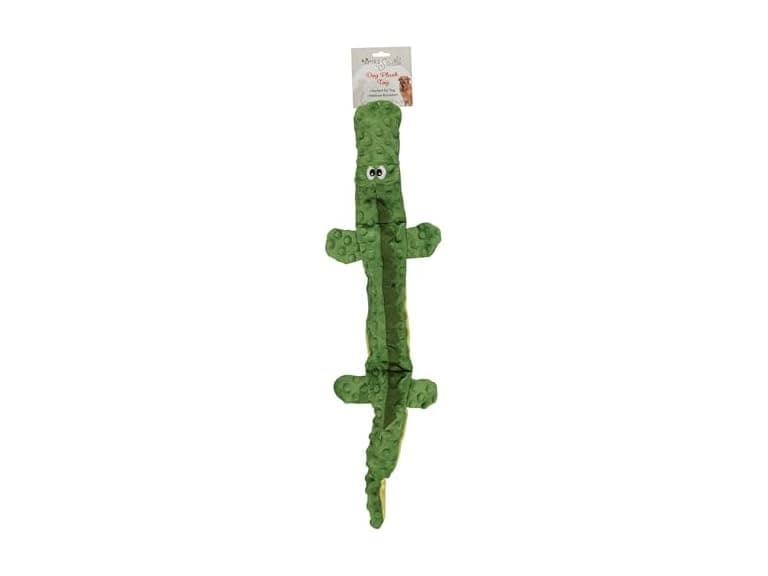 Cudlie Stuffless Animal Plush Dog Toy- Alligator - Image 1