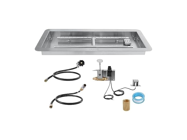 24 x 8 inch Drop-in Fire Pit Pan - Image 1