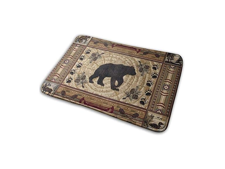 Deer Bear Moose Bath Rugs Soft Non Slip - Image 1