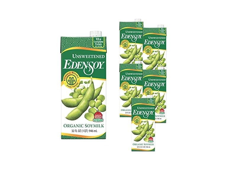 6pk Edensoy Unsweetened Eden Organic Soymilk - Image 1