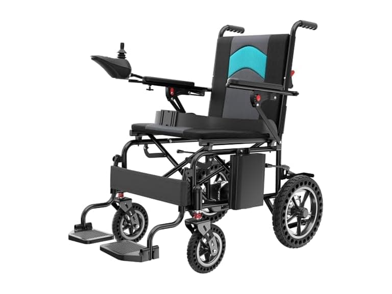 Electric Wheelchairs for Adults Lightweight 38lbs, Foldable Motorized Wheelchair for Seniors, 15 Miles Long Travel Range, All Terrain Portable Power Wheelchair Support 350 lbs(18.5 Inch Wide Seat) (Open Box) - Image 1