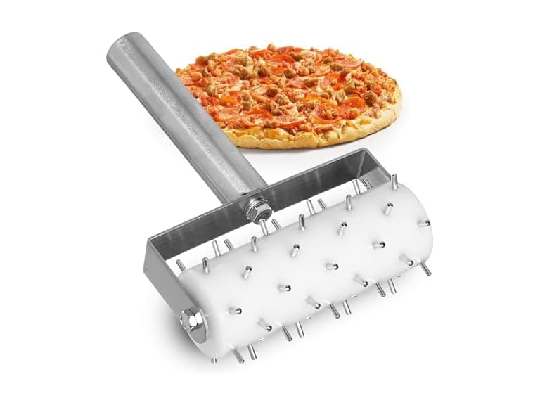 Professional Stainless Steel Pizza Dough Docker Roller - Image 1