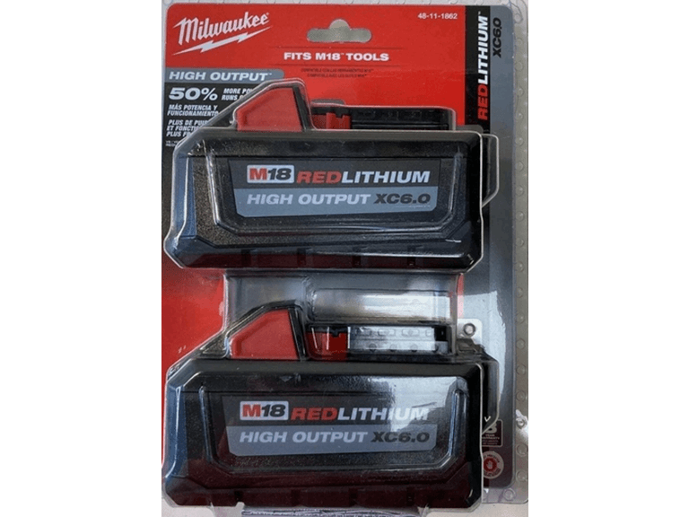 MilwaukeeTool 48-11-1862 M18 6.0Ah Battery 2 Pack - Image 1