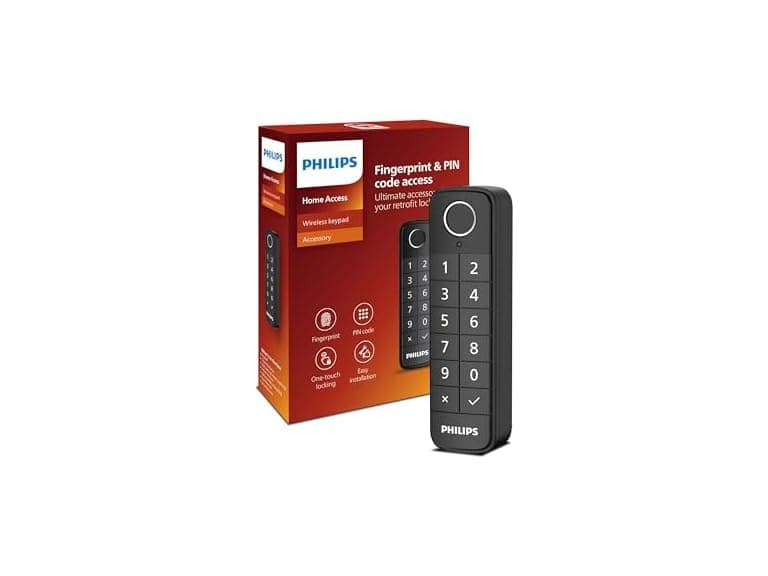 Philips DDL200 Philips Fingerprint Wireless Keypad Bl - Image 1