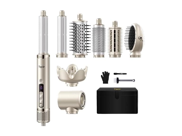 Tqcir 8 in 1 Hot Air Styler Pink - Image 1
