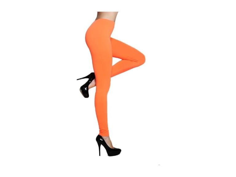 Yelete Women (OS) New Lady's Solid Nylon Leggings - Image 1