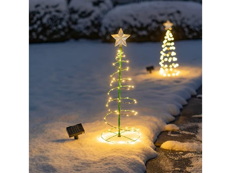 MERRYLITE Solar LED 4ft Christmas Tree - Image 1