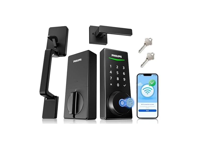 Philips WiFi Smart Lock with Front Door Handle Set - Image 1