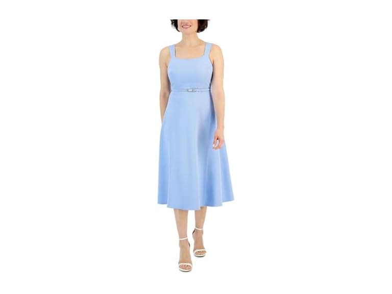 Anne Klein Women (14) Scooped Neck Line Midi Cape - Image 1