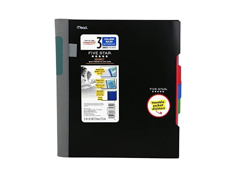 Five Star Advance Five Star Advance Spiral Notebook, 3 Sub - Image 1
