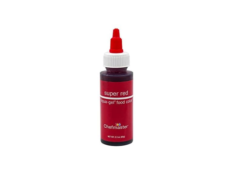 Chefmaster Liqua-Gel Food Color 2.3 oz. Red - Image 1