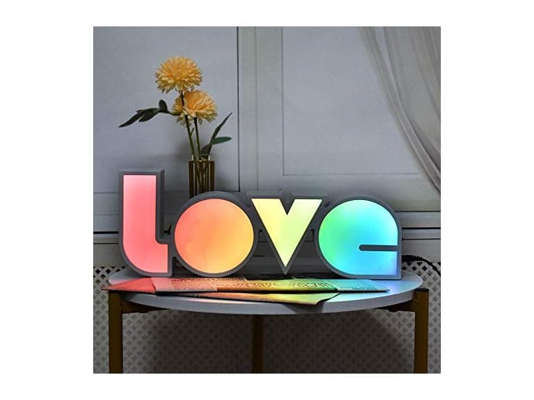 GUOCHENG LED Love Sign Lights - Love Marquee Signs Lamp - Image 1