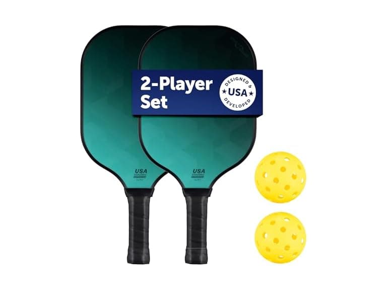Sport Squad 2-Player Pickleball Paddle Set - Image 1