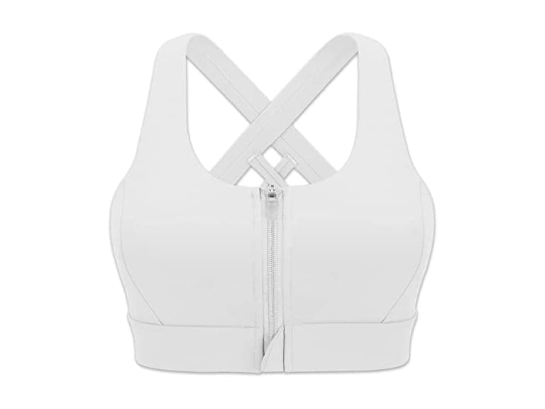 Cordaw Women (L) Zipper Front Sports Bra High Top - Image 1