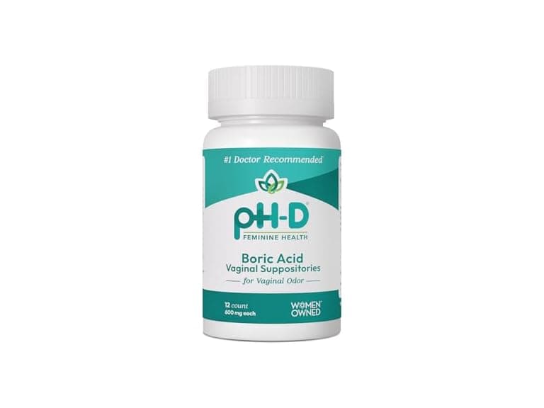 pH-D Boric Acid Suppositories 600mg 12ct - Image 1