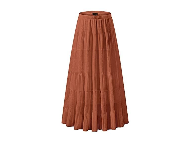 Nashalyly Women (XL) Chiffon Elastic High Skirts - Image 1