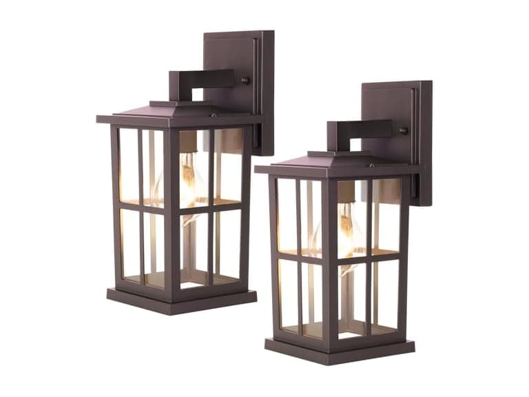 BesLowe 2-Pack Outdoor Wall Mount Light - Image 1