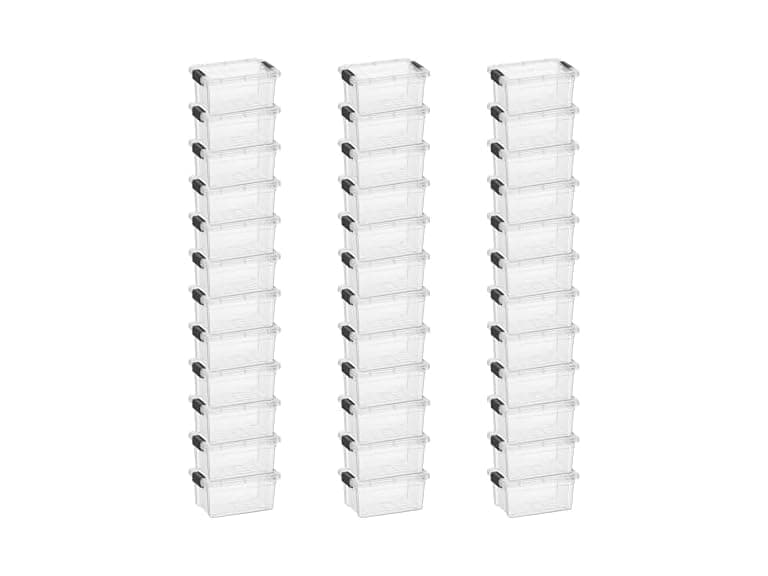 Superio Clear Storage Box 3.5 Quart 36 Pack - Image 1