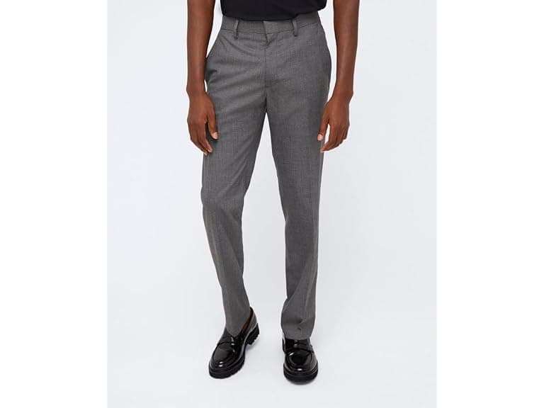 Haggar Slim-Fit Stretch Twill Dress Pant - Image 1