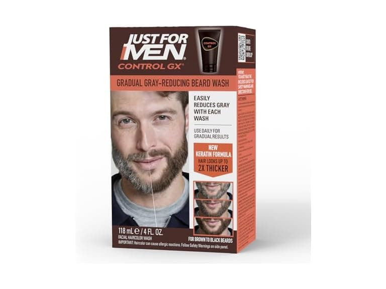 Just For Men Control GX Grey Reducing Beard Wash - Image 1