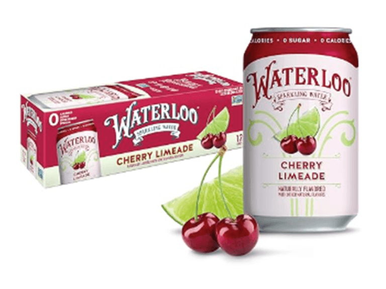 12PK Waterloo Sparkling Water Cherry Limeade - Image 1