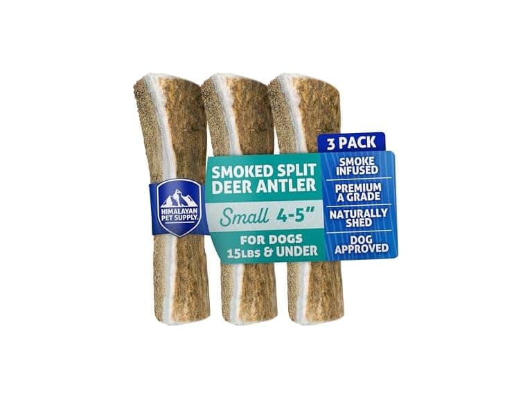 Himalayan Dog Chew Smoked Deer Antler 3PK - Image 1
